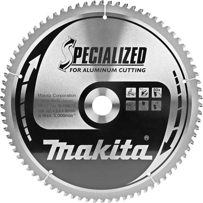 Makita Диск циркулярен HM за алуминий, 305x30x2.4 мм, 80T, Makita B-09678 Specialized (UNI-09597)