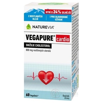 Swiss Naturevia Vegapure cardio 800 mg 60 kapsúl