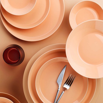 Kütahya Porselen Kutahya СЕРВИЗ ЗА ХРАНЕНЕ forza 24Ч. ОРАНЖЕВ (frz24y2740157)