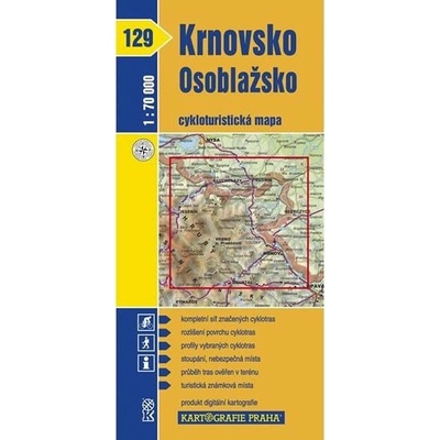 Cykloturistická mapa č. 129 Krnovsko Osoblažsko 1 : 70 tis.