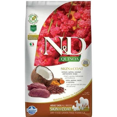 N&D Dog Quinoa Adult Medium & Maxi Skin & Coat Venison 7 kg