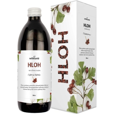 Nefdesanté HLOH 100% šťáva z hlohu s přídavkem vitamínu C 0,5 l