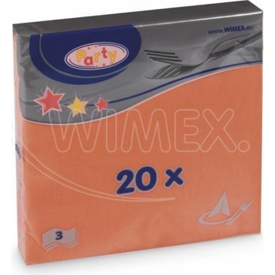 Wimex Obrúsok 3V oranžový 33x33cm 240 ks