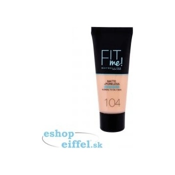 Maybelline Zjednocujúci make-up s matujúcim efektom Fit Me! Matte & Poreless Make-Up 104 Soft Ivory 30 ml