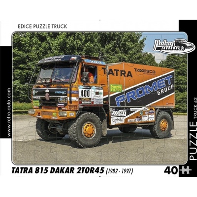 RETRO-AUTA TRUCK č 42 Tatra 815 Dakar 2T0R45 1982 1997 40 dílků