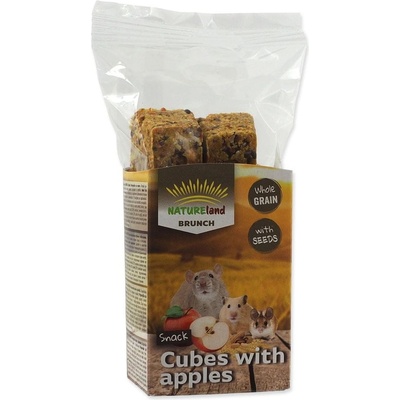 Nature Land Brunch Celozrnné kostky s jablkem 90 g