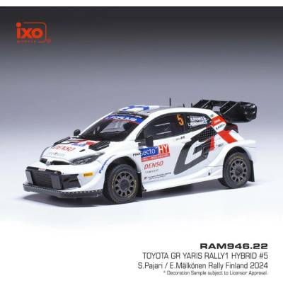 IXO Toyota GR Yaris Rally1 Rally Finland 2024 5 Pajari Mälkönen 1:43