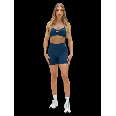 Exalted dámské pushup bezešvé šortky 4″ navy blue