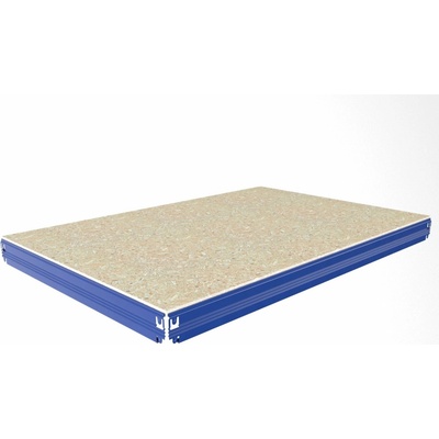 Biedrax Poschodie k regálu 45 x 75 cm, modré, polica OSB 10 mm, nosnosť 200 kg
