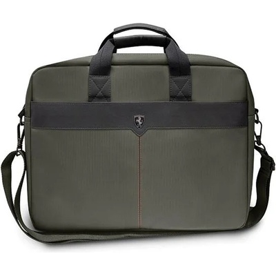 Ferrari Track Scuderia Bag - дизайнерска чанта с презрамка za Macbook Pro 16, Macbook Pro 15 и лаптопи до 15.6 инча (зелен) (KXG0010808)