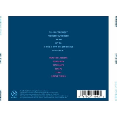 SPEIGHT, TOM - LOVE & LIGHT CD