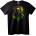 NOONEBRAND Тениска с череп в Rasta стил - 2XL, Black