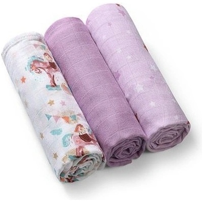 BabyOno Бамбукови пелени BabyOno - Take Care 397-11, 3 броя, 70x70 cm (5901435415740)
