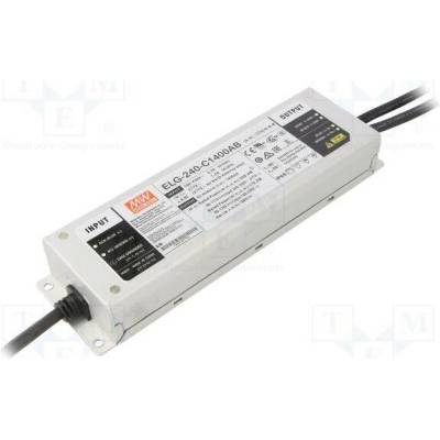 MEAN WELL ELG-240-C1400AB Napájecí zdroj: spínaný; LED; 239,4W; 86÷171VDC; 700÷1400mA; IP65