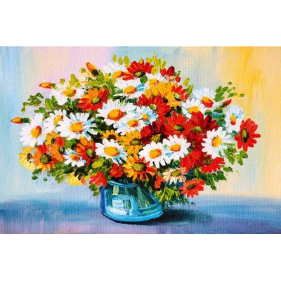 DIMEX ART Флизелинов фототапет картина - червен букет 375 x 250 см