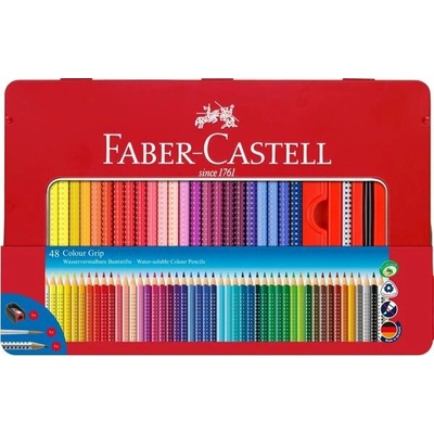 Faber Castell Grip pastelky 2001 plechová krabička 112448 48 farieb