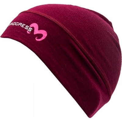 Progress čiapka beanie Merino slivkový melír