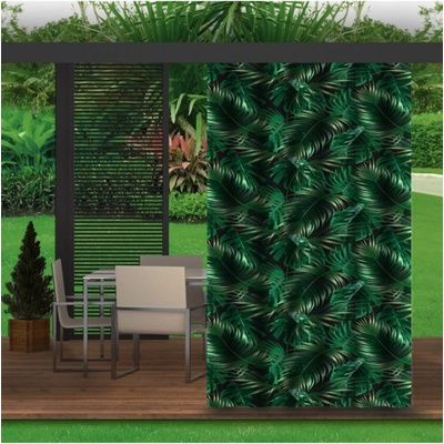 Mondo Italia Záhradný záves do altánku MIGD256 palmové lístie Zelená 155x220 cm
