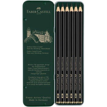 Faber-Castell Моливи Pitt Graphite Matt, чернографитни, 6 бр (1015100380)