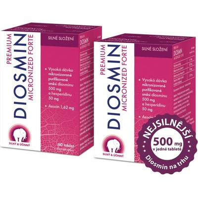 Premium Diosmin Micronized Forte 1+1 60+60 tablet