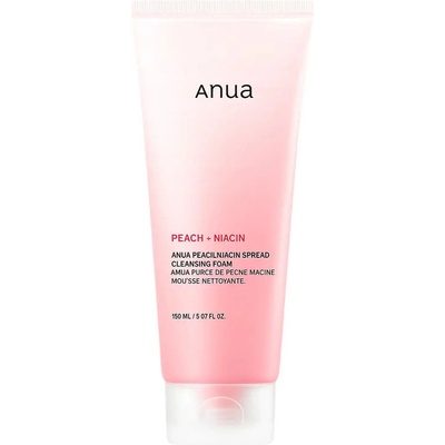 Anua Peach Niacin Spread Cleansing Foam - Почистваща пяна с праскова и ниацинамид 150мл