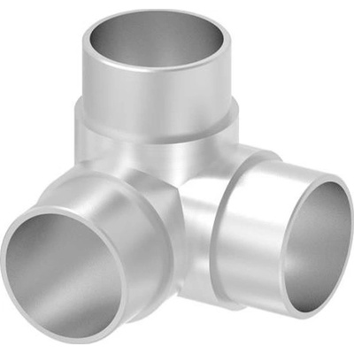 Feldmann Nerezová spojka madla zábradlia pr.42,4 mm 56190-320 2x lomená 90°, AISI 304 brus