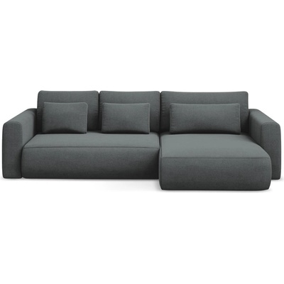 makamii Тъмносив разтегателен ъглов диван с място за съхранение (десен ъгъл) Kapua - Makamii (KAPUA_RCF_M_24_P1_C16)