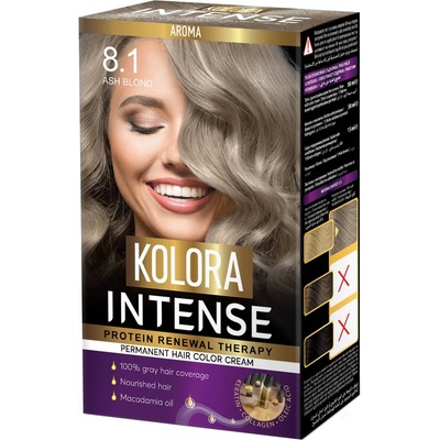 Kolora Intense Боя за коса, 8.1 Пепелно рус