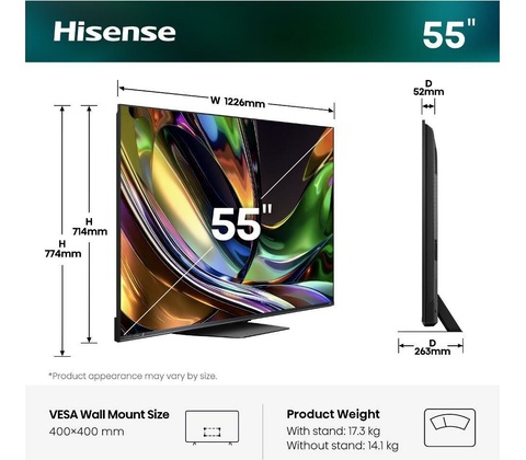 Hisense 55UR8S