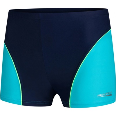 Aqua Speed plavecké šortky Leo Blue/Navy Blue Pattern