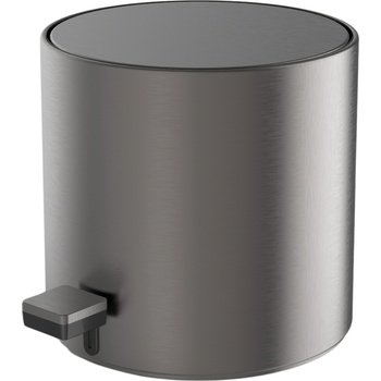 DECOR WALTHER Кошче за отпадъци в баня Bar с PVD покритие 23 см тъмен метал мат (0615459)