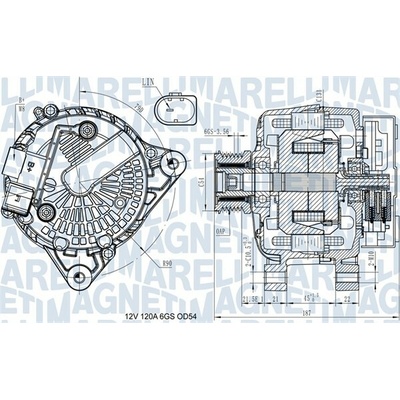 Alternátor MAGNETI MARELLI 063731545910
