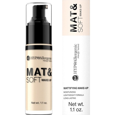 Bell Hypoallergenic lehký matující make-up 01 Light Beige 30 ml
