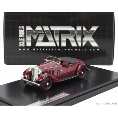 Matrix scale models Rover 12hp p1 Tourer Cabriolet Open 1934 Bordeaux 1:43