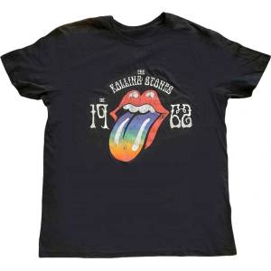 The Rolling Stones Sixty Rainbow Tongue '62 Black L Риза (RSTS170MB03)