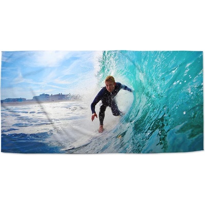 Sablio Ručník s potiskem Surfař na vlně 50 x 100 cm