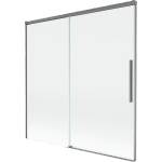 Mexen Rox плъзгащ се параван за вана, 2-крилен, 160 x 150 см, прозрачен, gun metal (8C9-160-001-95-00)