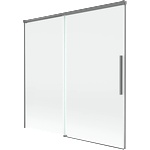 Mexen Rox плъзгащ се параван за вана, 2-крилен, 160 x 150 см, прозрачен, gun metal (8C9-160-001-95-00)