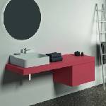 Ideal Standard Плот за мивка Ideal Standard Atelier Conca без изрез, червено-оранжев мат, 160 см (T3953Y3)