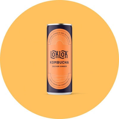 Loklok Kombucha zázvor 250 ml