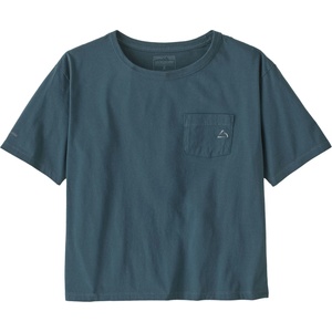 Patagonia Дамска тениска Patagonia Women's Fitz Roy Massif Easy Cut Pocket Tee T-shirt - Summit Blue - размер XXL (916-7798-0316)