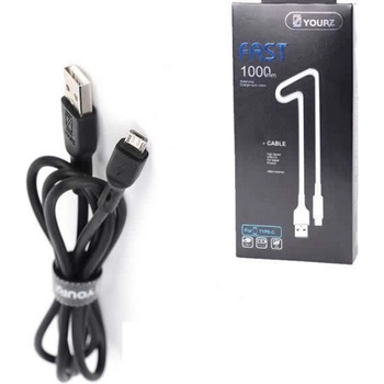 Royal Кабел Royal YOURZ 167/1 0413 Black, от USB Type A(м) към Micro USB Type B(м) 1m, черен (21015031)