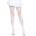 Leg Avenue Seamless Floral Lace Tights White