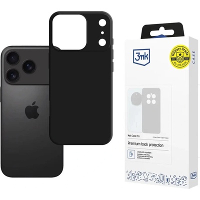 3mk Protection 3mk Matt Case Pro за Apple iPhone 17 Pro - черен мат (5903108664974)