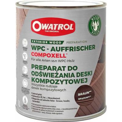 Impregnace Owatrol 1 l hnědá na dřevěné terasy