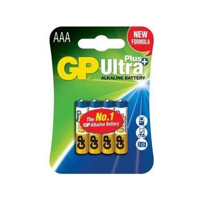 GP Batteries Алкална батерия gp ultra plus lr03 aaa , 4 бр. в опаковка, блистер 1.5v, gp-ba-24aup-u4