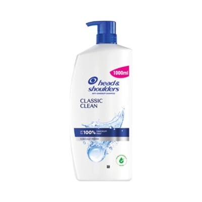 Head & Shoulders šampón Classic Clean s pumpou 1000 ml
