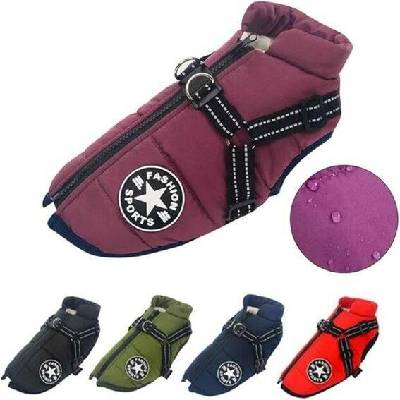XTrador Dog Jacket Winter Coat, Teplá zimní bunda pro malé až střední psy, Reflexní, Voděodolná psí