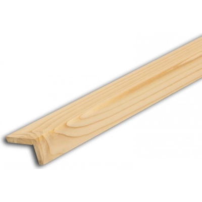 Rohová lišta č.156 - 15 mm x 35 mm, 1 oblá hrana " L", smrková, ŠL1535D
