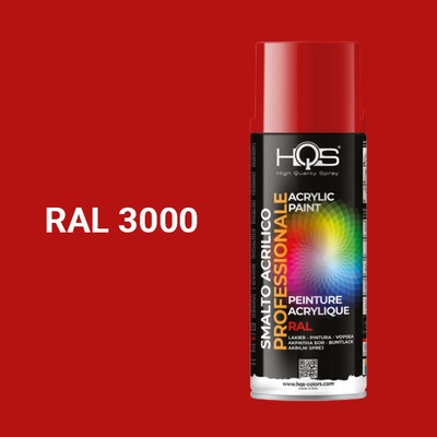 HQS akrylová farba v spreji 400 ml RAL 3000 lesklá